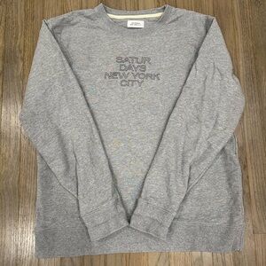 Saturdays New York City Gray Men's Crewneck Sweater - Size XL